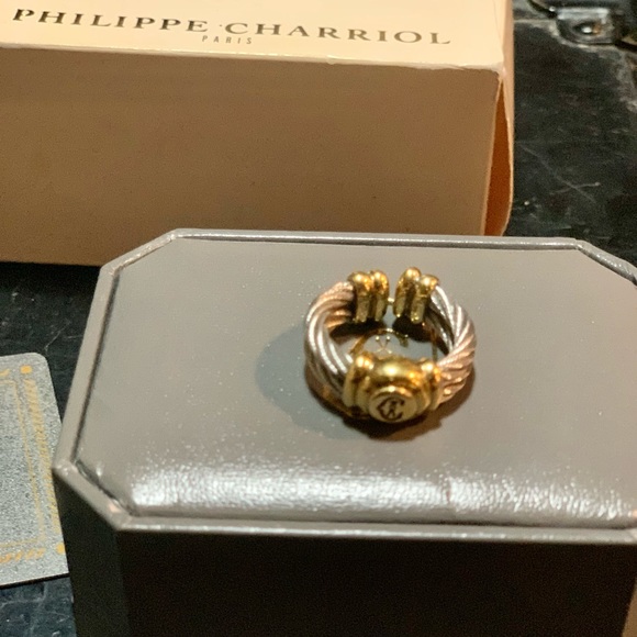 Philippe Charriol Gold Stainless Steel Ring - Picture 2 of 2